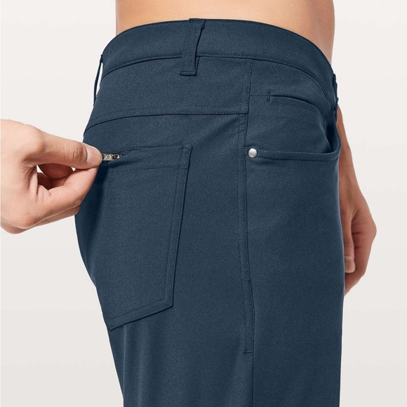 Lululemon ABC Classic-Fit 5 Pocket Pant Size 34 W 32"L Gatsby Blue - Picture 2 of 10
